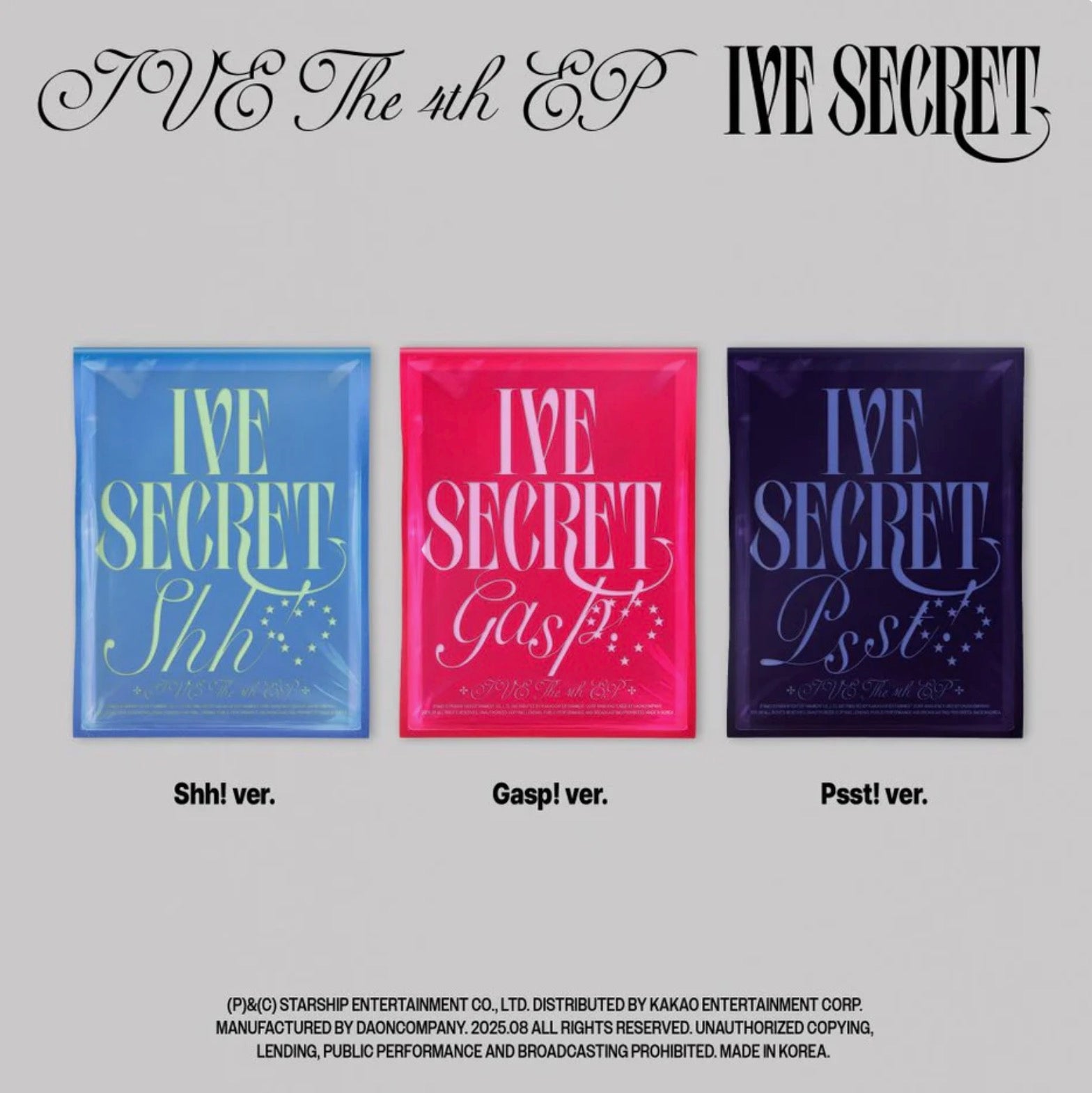 IVE - 4th EP [IVE SECRET] Standard Ver.